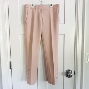 Ann Taylor Straight Leg Cropped Button Pant